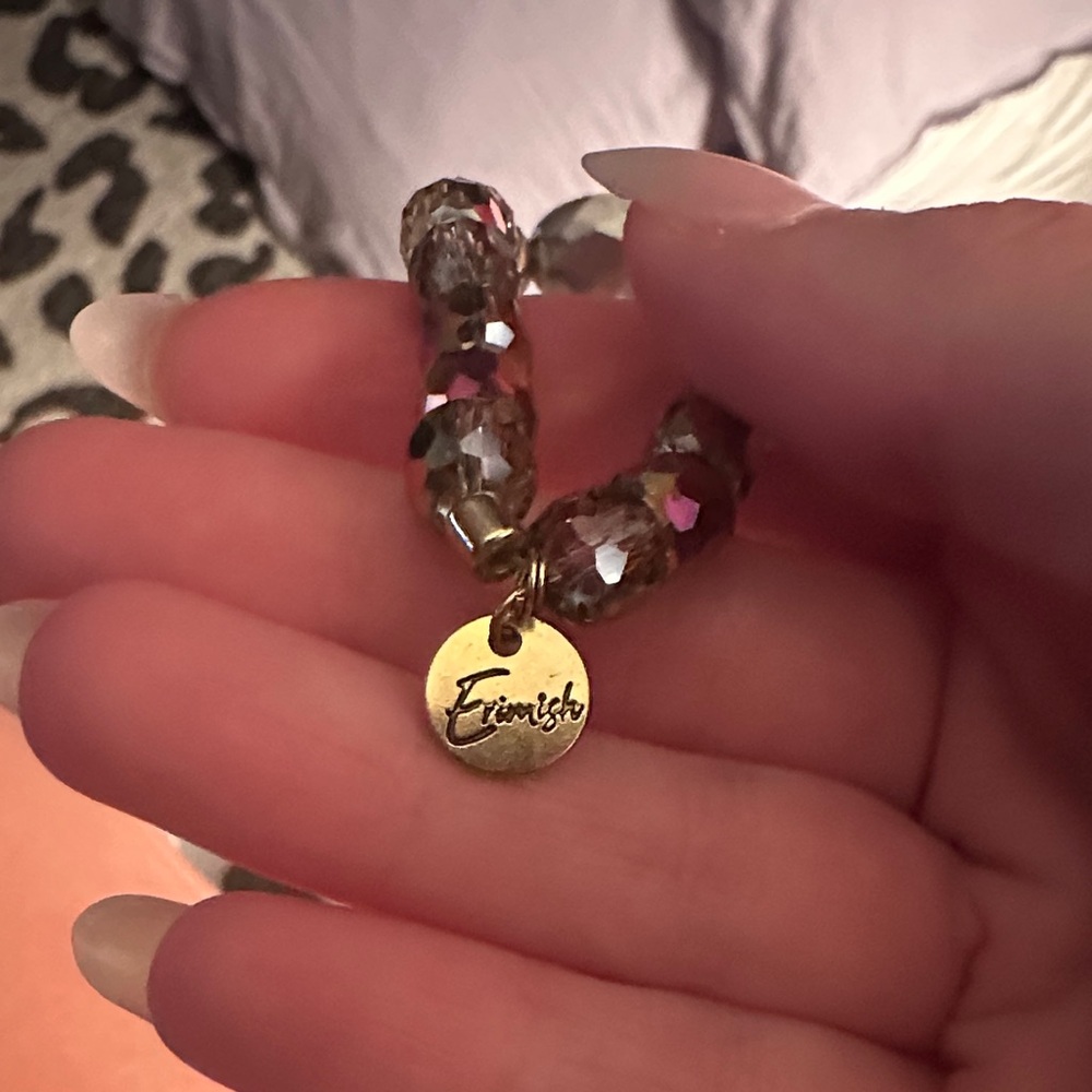 Erimish Gold and Purple Multi-Beaded Bracelet - Picture 4 of 4